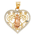 14K Yellow Gold Religious Pendant - PT386