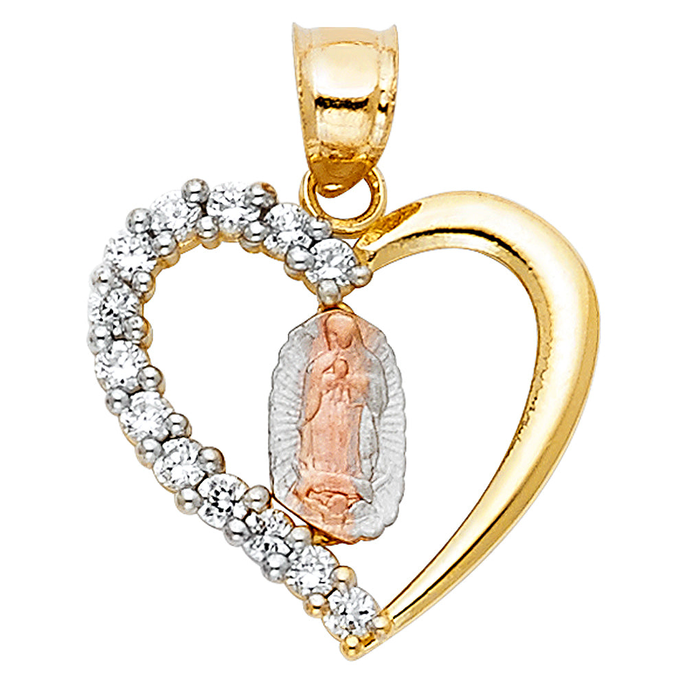 14K Yellow Gold Religious Pendant - PT387