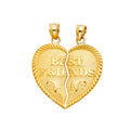 14K Yellow Gold Mom, Family, Baby & Heart Pendant - PT411
