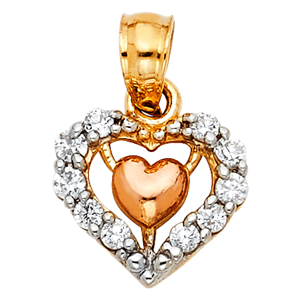 14K Yellow Gold Key, Music & Assorted Pendant - PT439