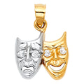 14K Yellow Gold Key, Music & Assorted Pendant - PT441