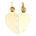 14K Yellow Gold Mom, Family, Baby & Heart Pendant - PT442