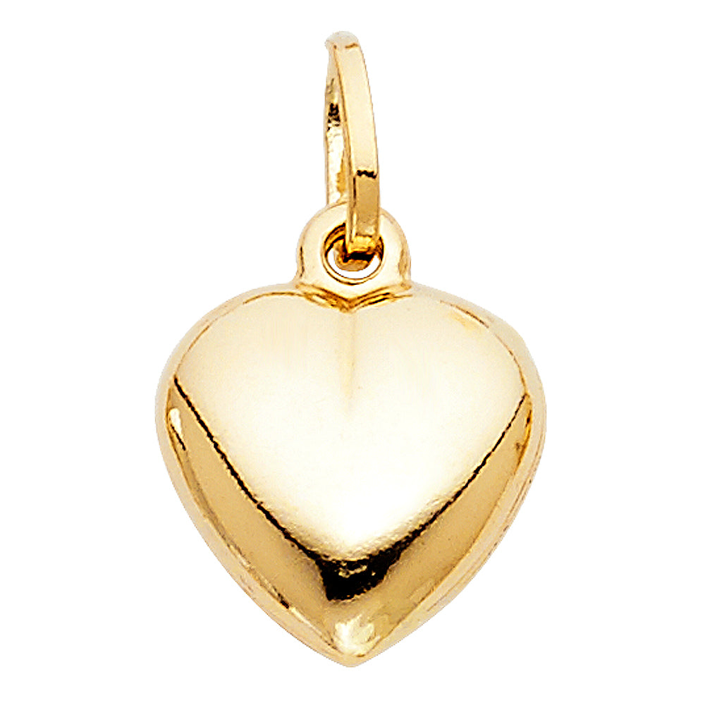 14K Yellow Gold Mom, Family, Baby & Heart Pendant - PT445