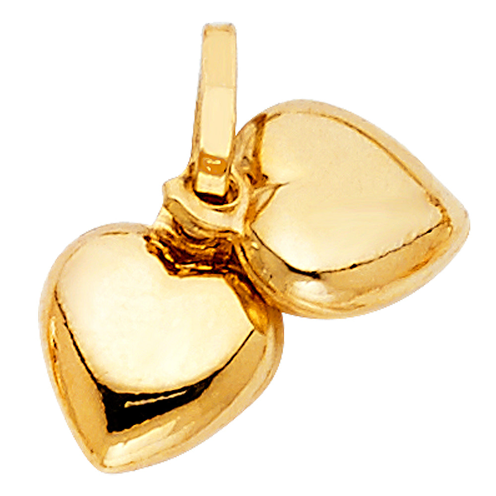 14K Yellow Gold Mom, Family, Baby & Heart Pendant - PT447