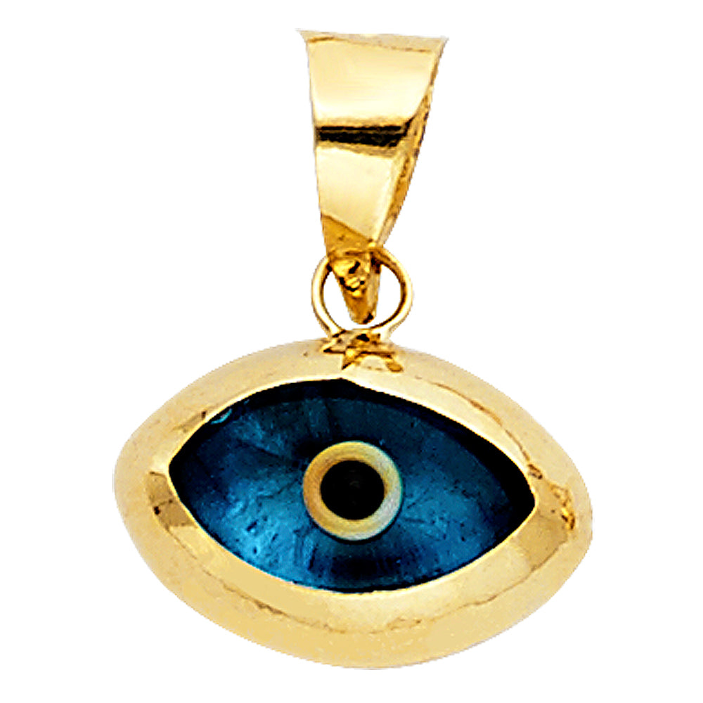 14K Yellow Gold Nature, Sports, Evil Eye & Baby Pendant - PT452