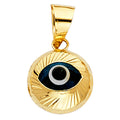 14K Yellow Gold Nature, Sports, Evil Eye & Baby Pendant - PT454