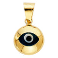 14K Yellow Gold Nature, Sports, Evil Eye & Baby Pendant - PT455