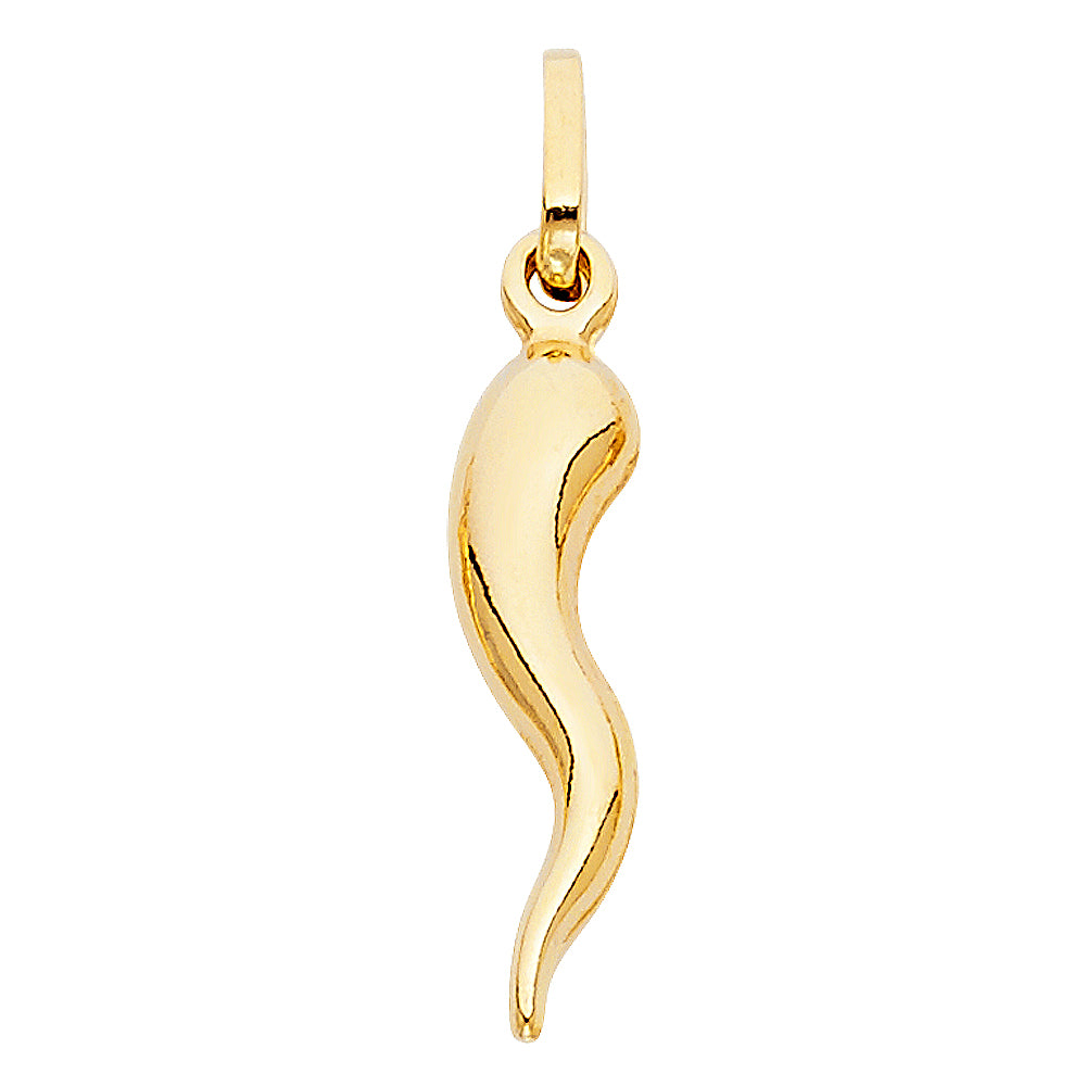 14K Yellow Gold Nature, Sports, Evil Eye & Baby Pendant - PT457