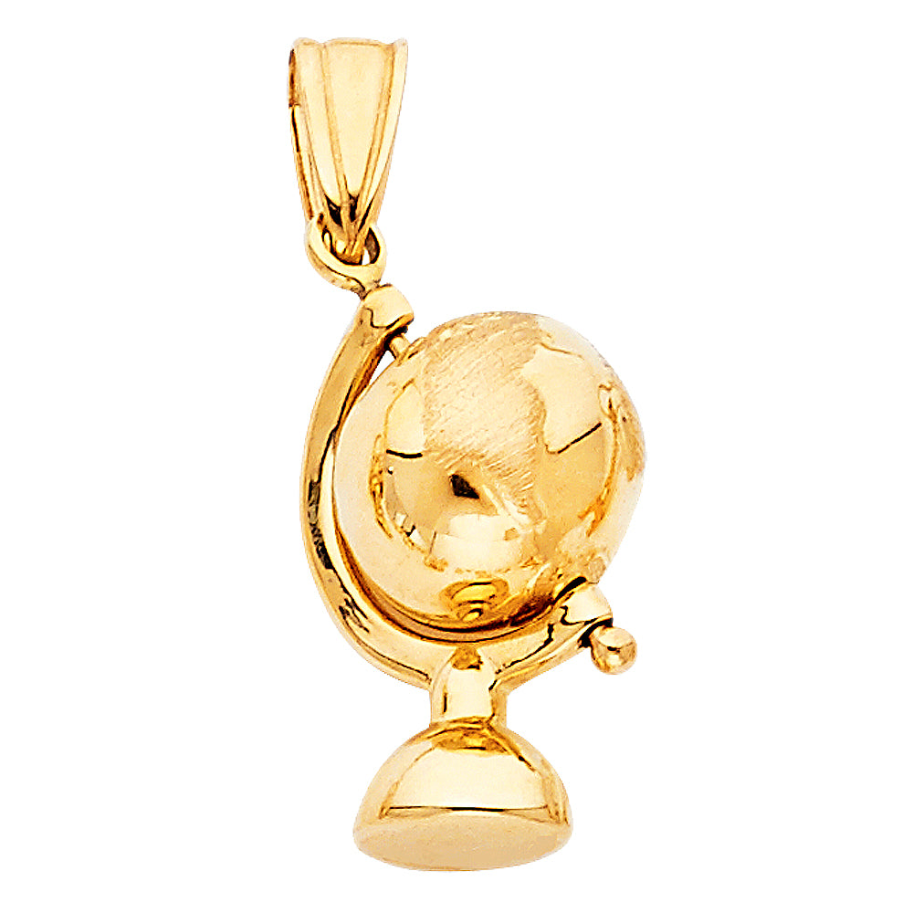 14K Yellow Gold Nature, Sports, Evil Eye & Baby Pendant - PT469
