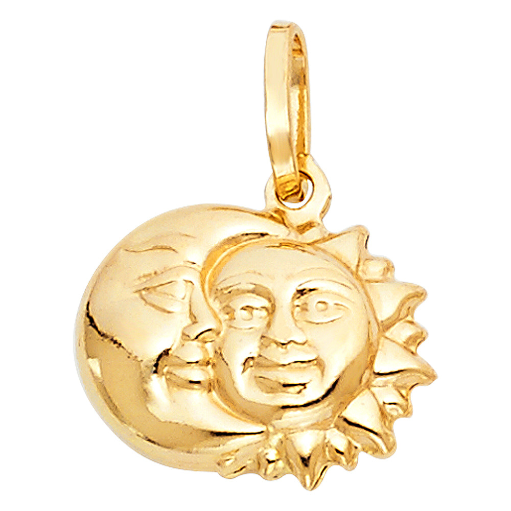 14K Yellow Gold Nature, Sports, Evil Eye & Baby Pendant - PT470