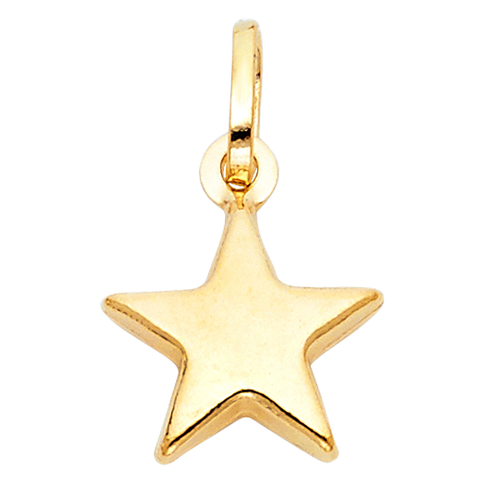 14K Yellow Gold Nature, Sports, Evil Eye & Baby Pendant - PT473
