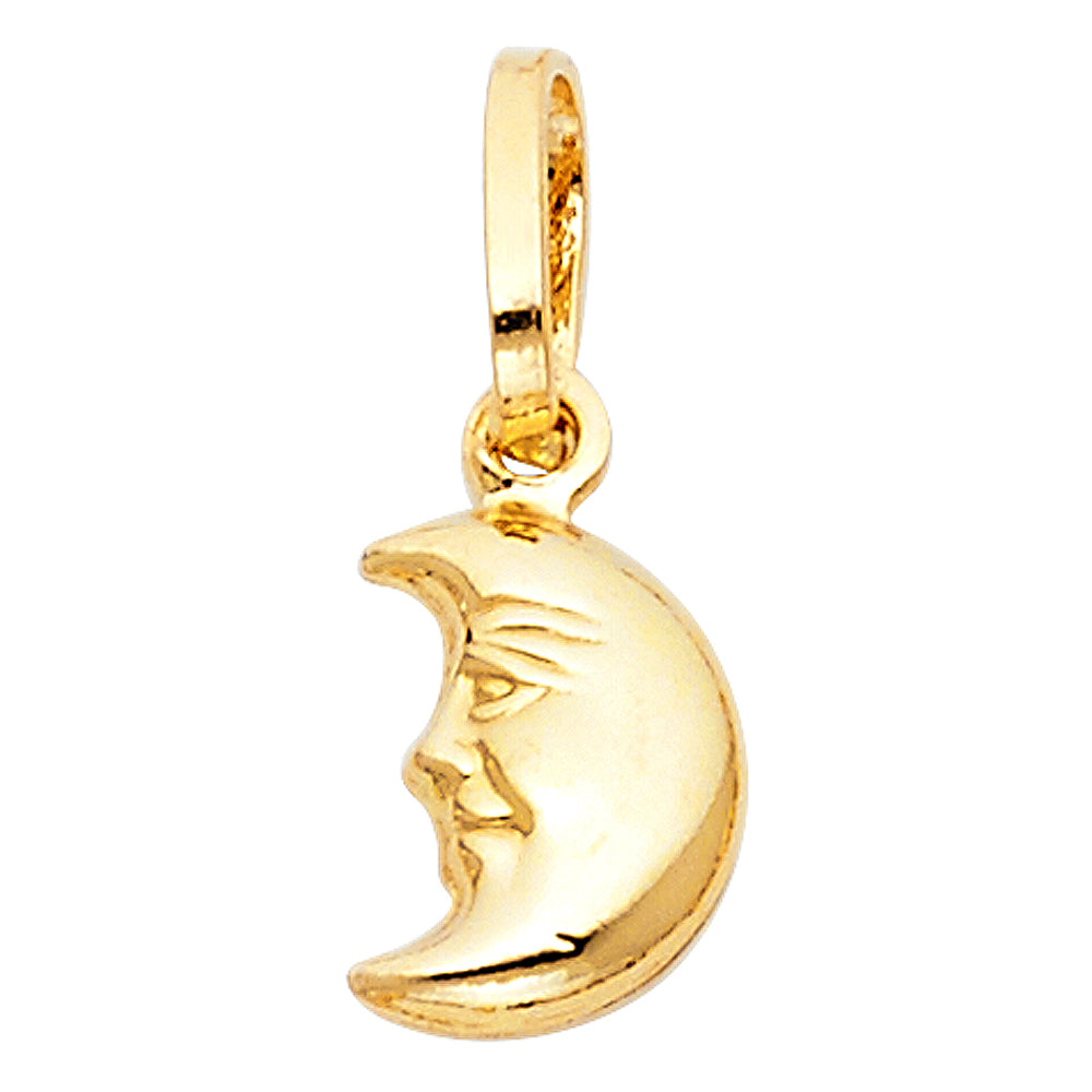 14K Yellow Gold Nature, Sports, Evil Eye & Baby Pendant - PT474