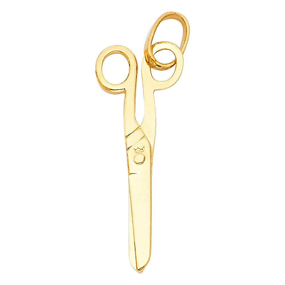 14K Yellow Gold Key, Music & Assorted Pendant - PT477
