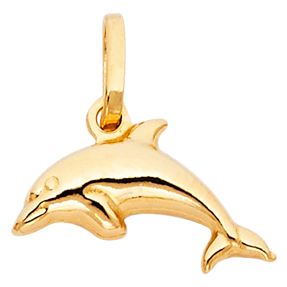14K Yellow Gold Animal, Sea Life & Butterfly Pendant - PT486