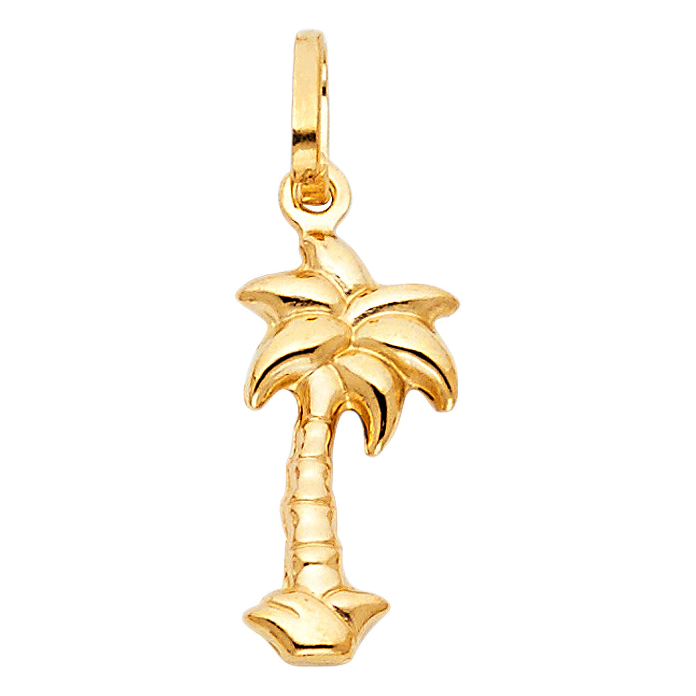 14K Yellow Gold Nature, Sports, Evil Eye & Baby Pendant - PT500