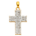 14K Yellow Gold Cross Pendant - PT529