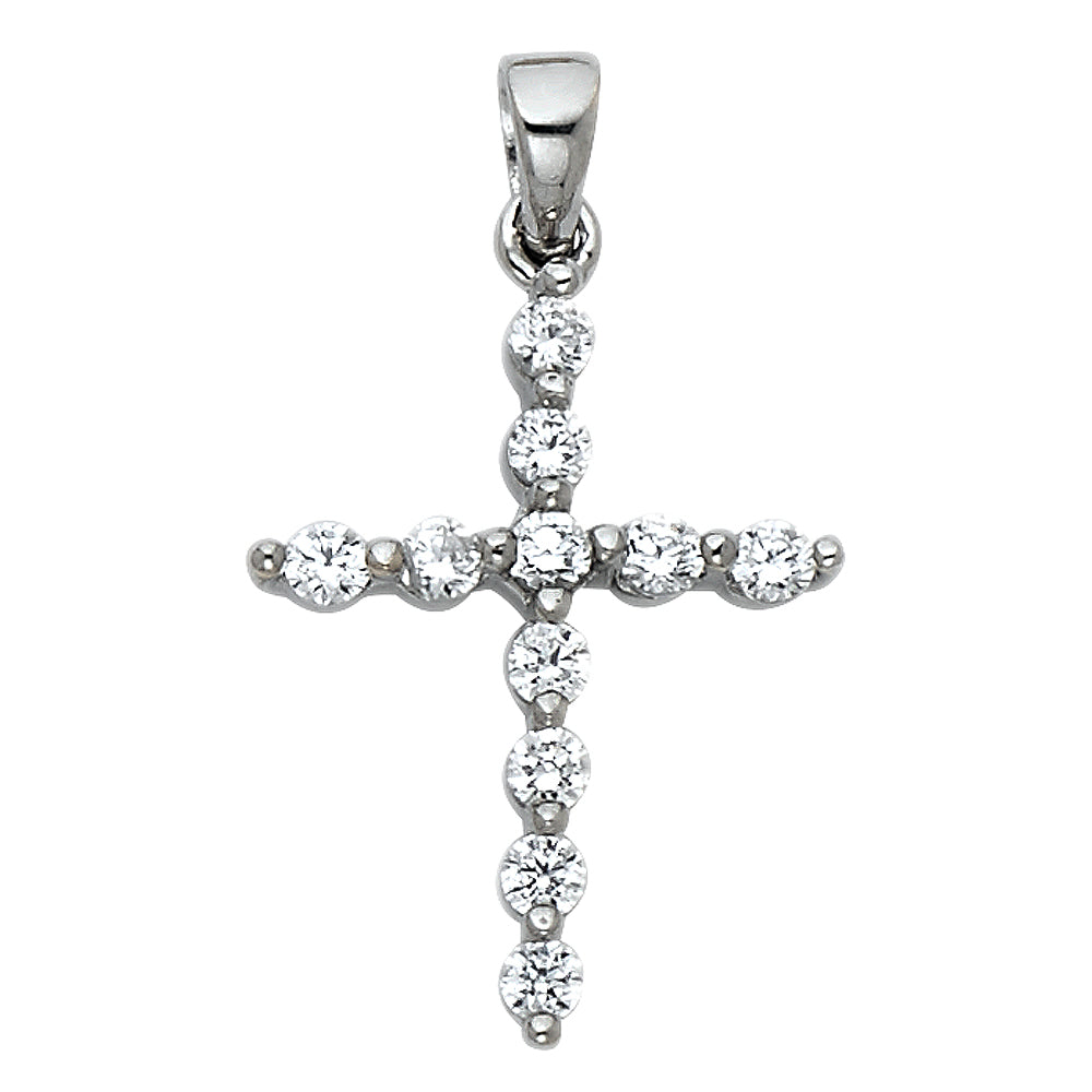 14K Yellow Gold Cross Pendant - PT533