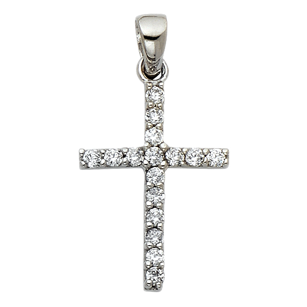 14K Yellow Gold Cross Pendant - PT534