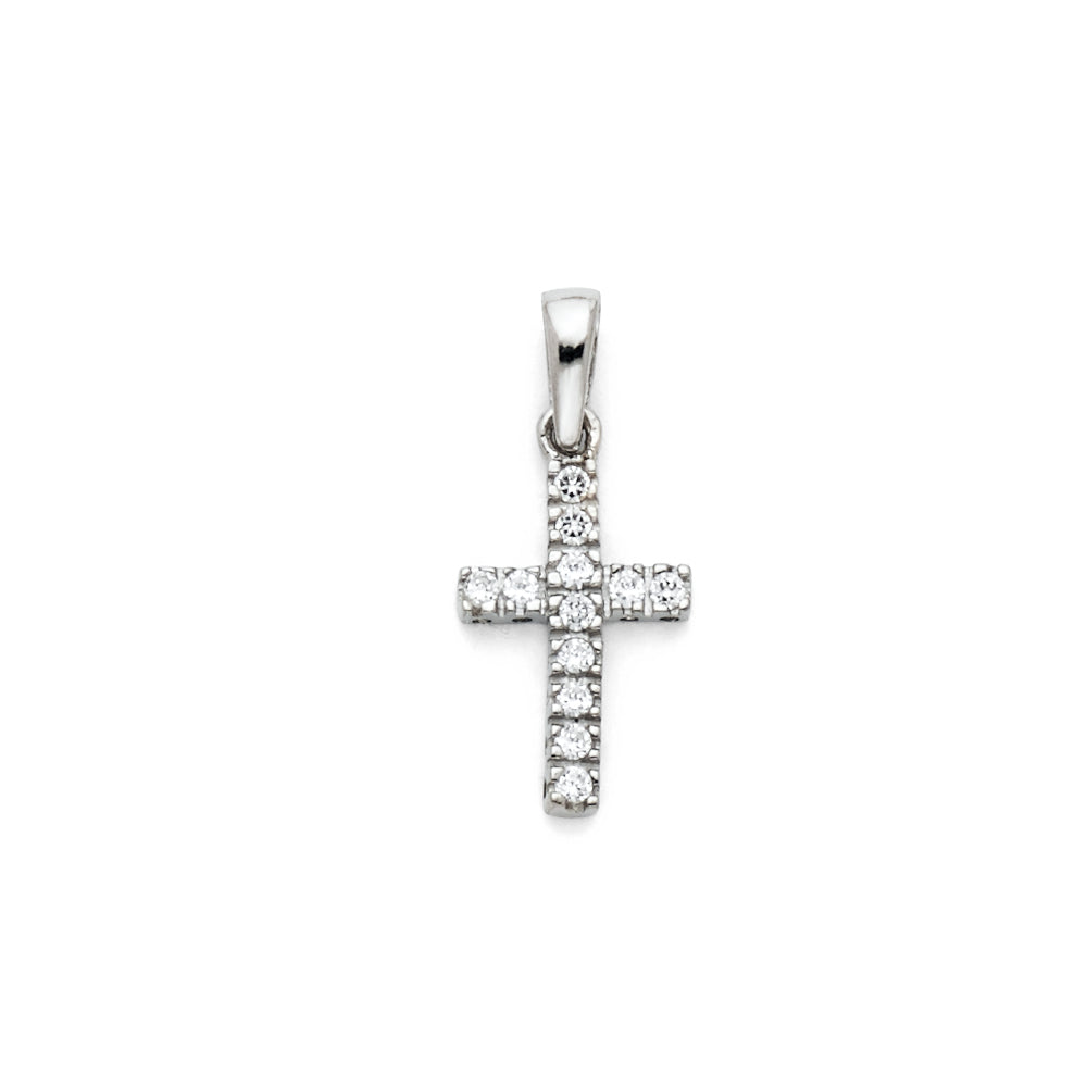 14K Yellow Gold Cross Pendant - PT535