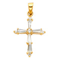 14K Yellow Gold Cross Pendant - PT538