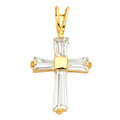 14K Yellow Gold Cross Pendant - PT541