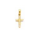 14K Yellow Gold Cross Pendant - PT544