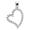 14K Yellow Gold Mom, Family, Baby & Heart Pendant - PT569