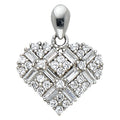 14K Yellow Gold Mom, Family, Baby & Heart Pendant - PT587