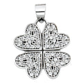 14K Yellow Gold Flower & 15 Años Pendant - PT589
