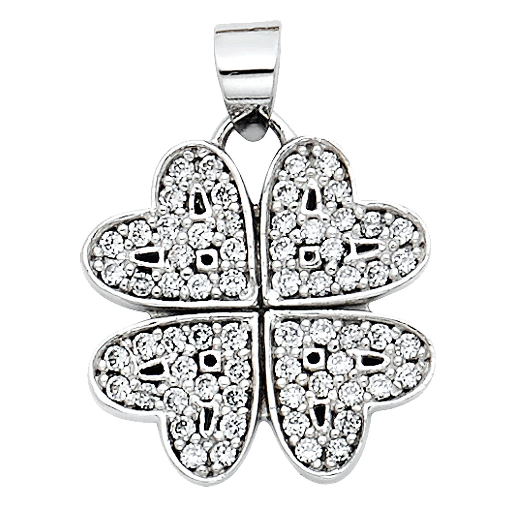 14K Yellow Gold Flower & 15 Años Pendant - PT589
