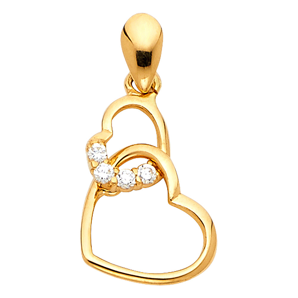 14K Yellow Gold Key, Music & Assorted Pendant - PT591