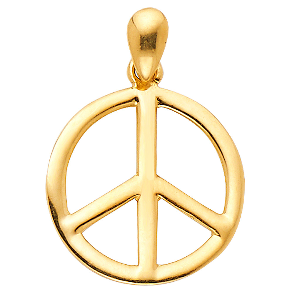 14K Yellow Gold Mom, Family, Baby & Heart Pendant - PT593
