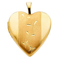 14K Yellow Gold Locket Pendant - PT617