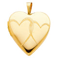 14K Yellow Gold Locket Pendant - PT621