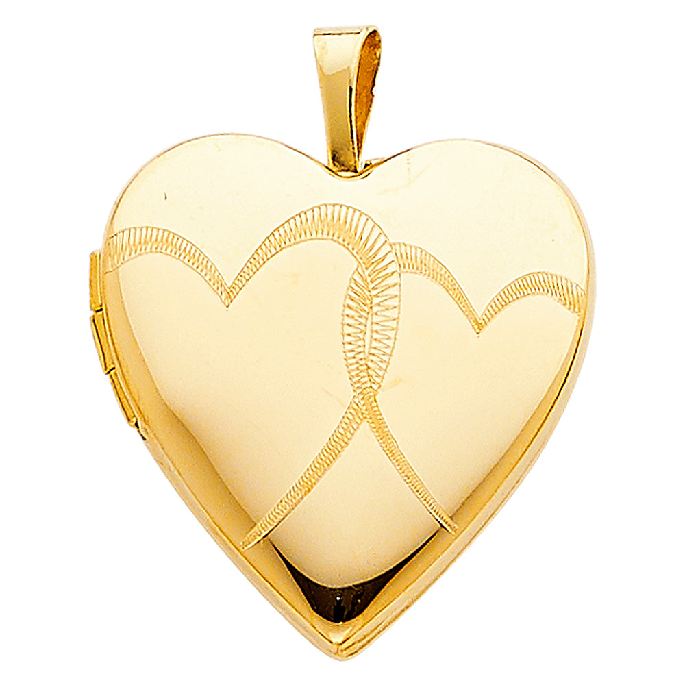 14K Yellow Gold Locket Pendant - PT621