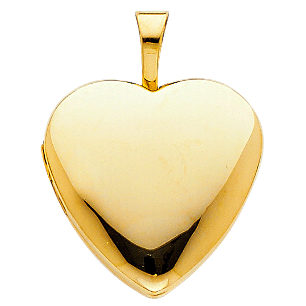 14K Yellow Gold Locket Pendant - PT626