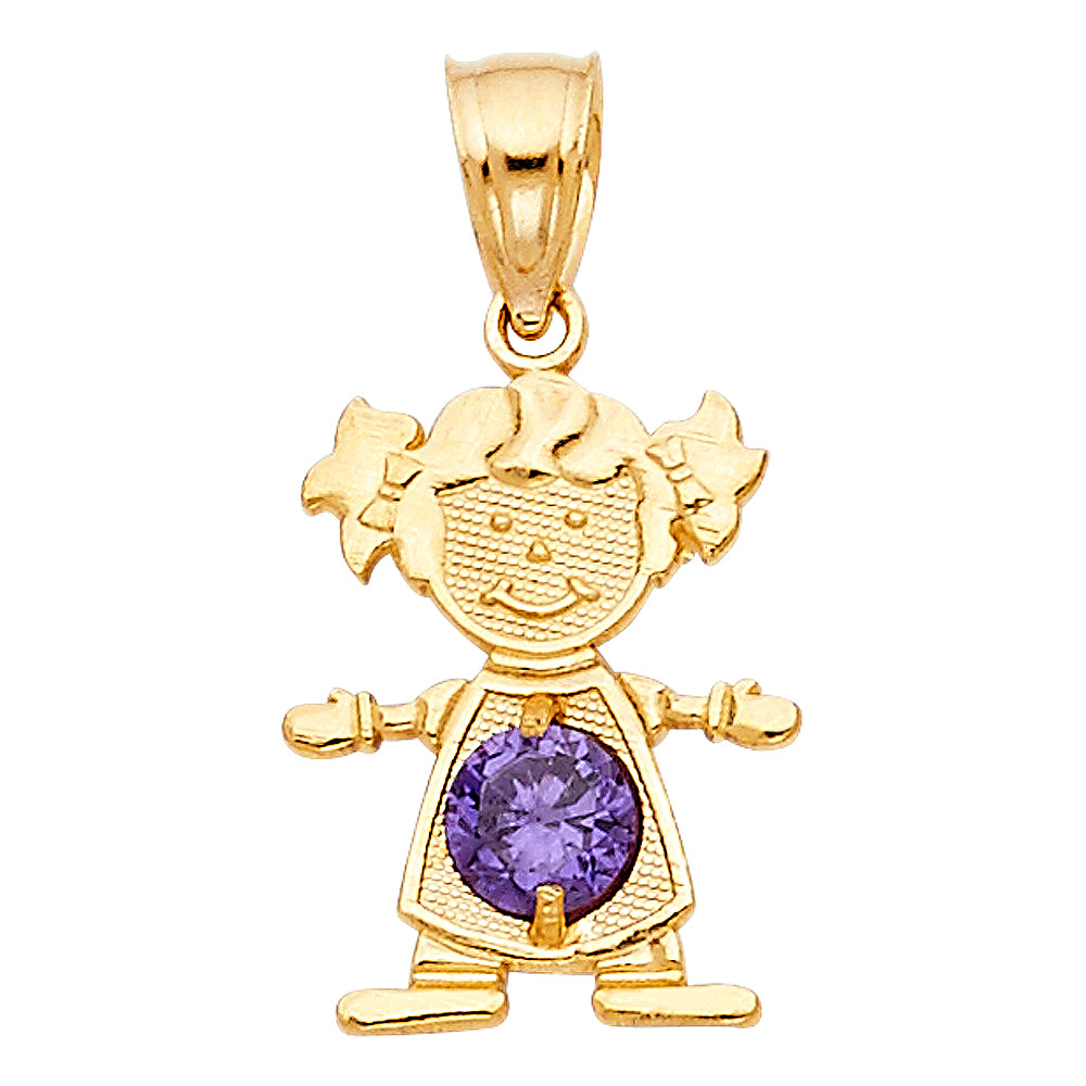 14K Yellow Gold Monthly & Zodiac Jewelry - PT660 - Image 2