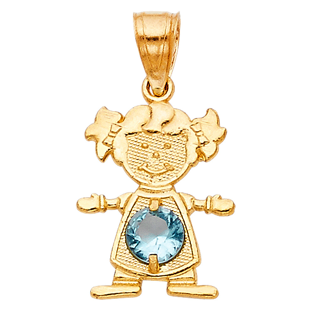 14K Yellow Gold Monthly & Zodiac Jewelry - PT660 - Image 3