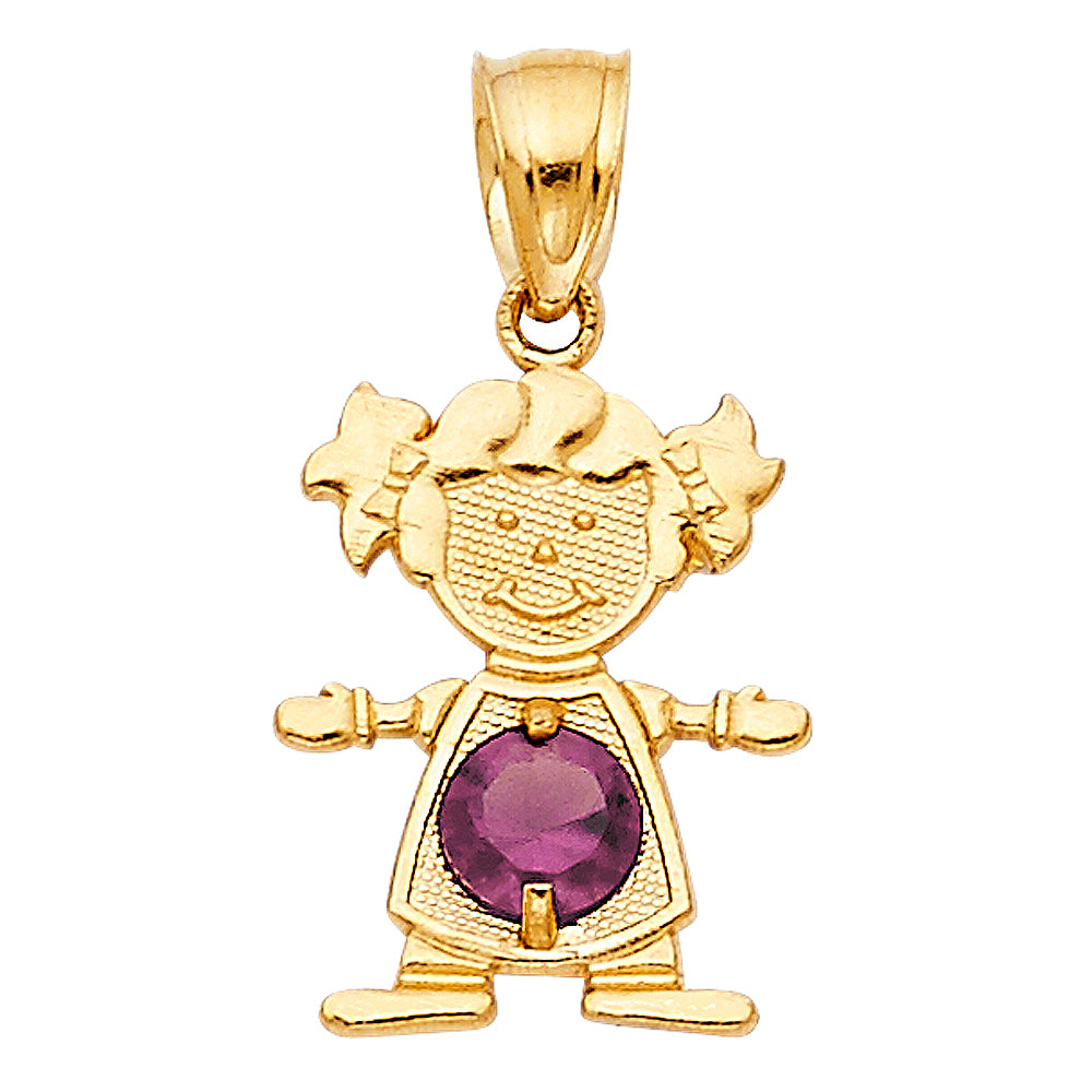 14K Yellow Gold Monthly & Zodiac Jewelry - PT660 - Image 6