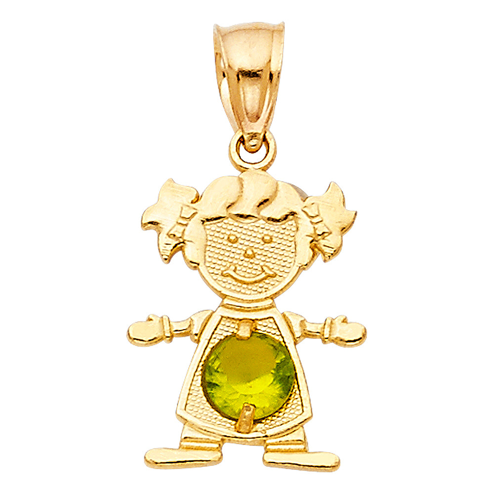 14K Yellow Gold Monthly & Zodiac Jewelry - PT660 - Image 8