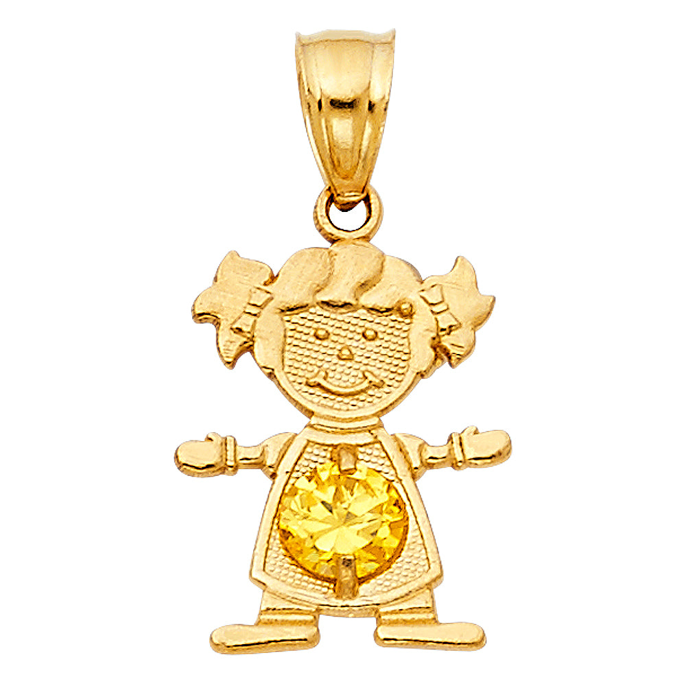 14K Yellow Gold Monthly & Zodiac Jewelry - PT660 - Image 11