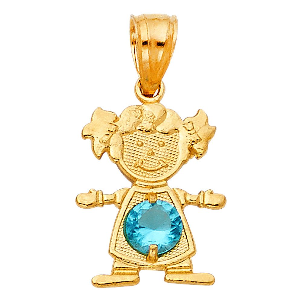 14K Yellow Gold Monthly & Zodiac Jewelry - PT660 - Image 12