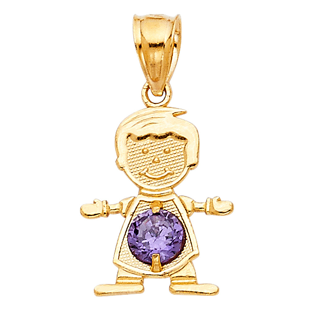 14K Yellow Gold Monthly & Zodiac Jewelry - PT661 - Image 2