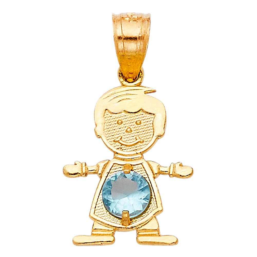 14K Yellow Gold Monthly & Zodiac Jewelry - PT661 - Image 3