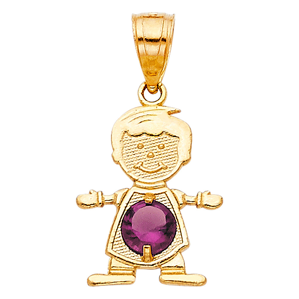 14K Yellow Gold Monthly & Zodiac Jewelry - PT661 - Image 6