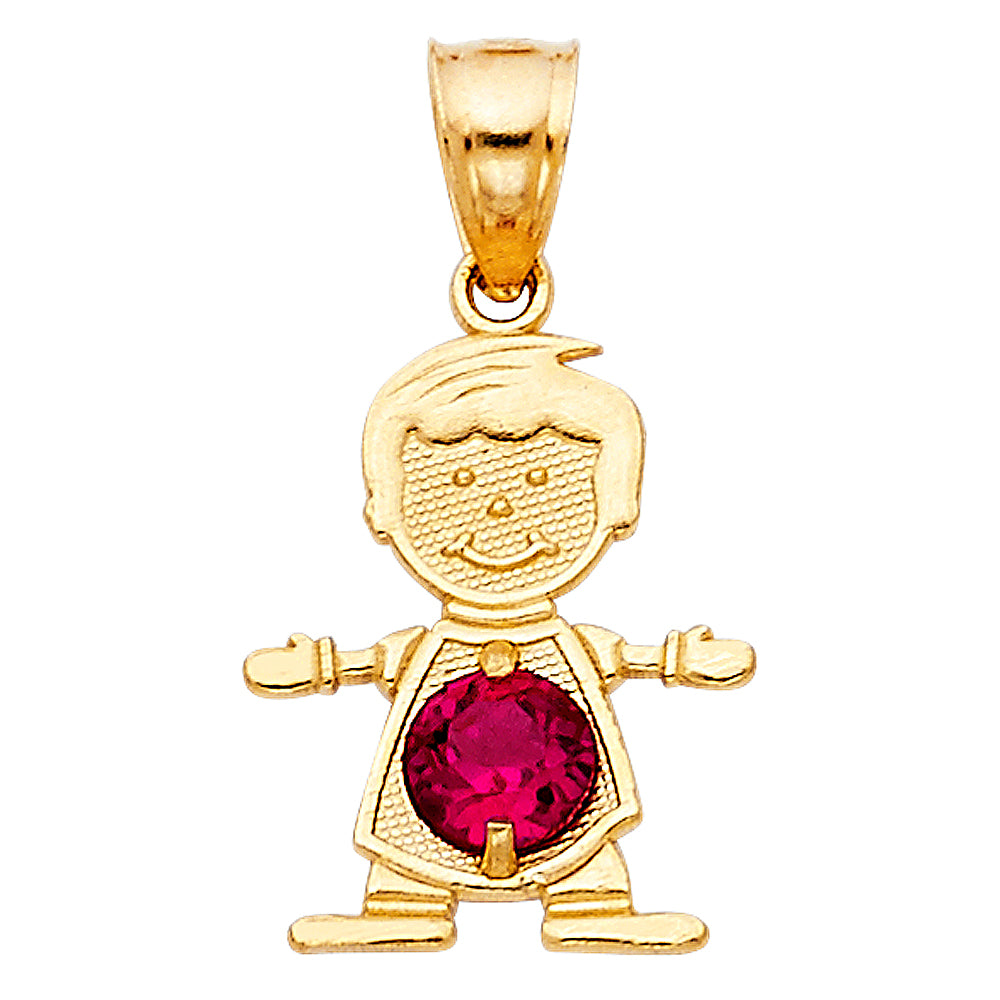 14K Yellow Gold Monthly & Zodiac Jewelry - PT661 - Image 7