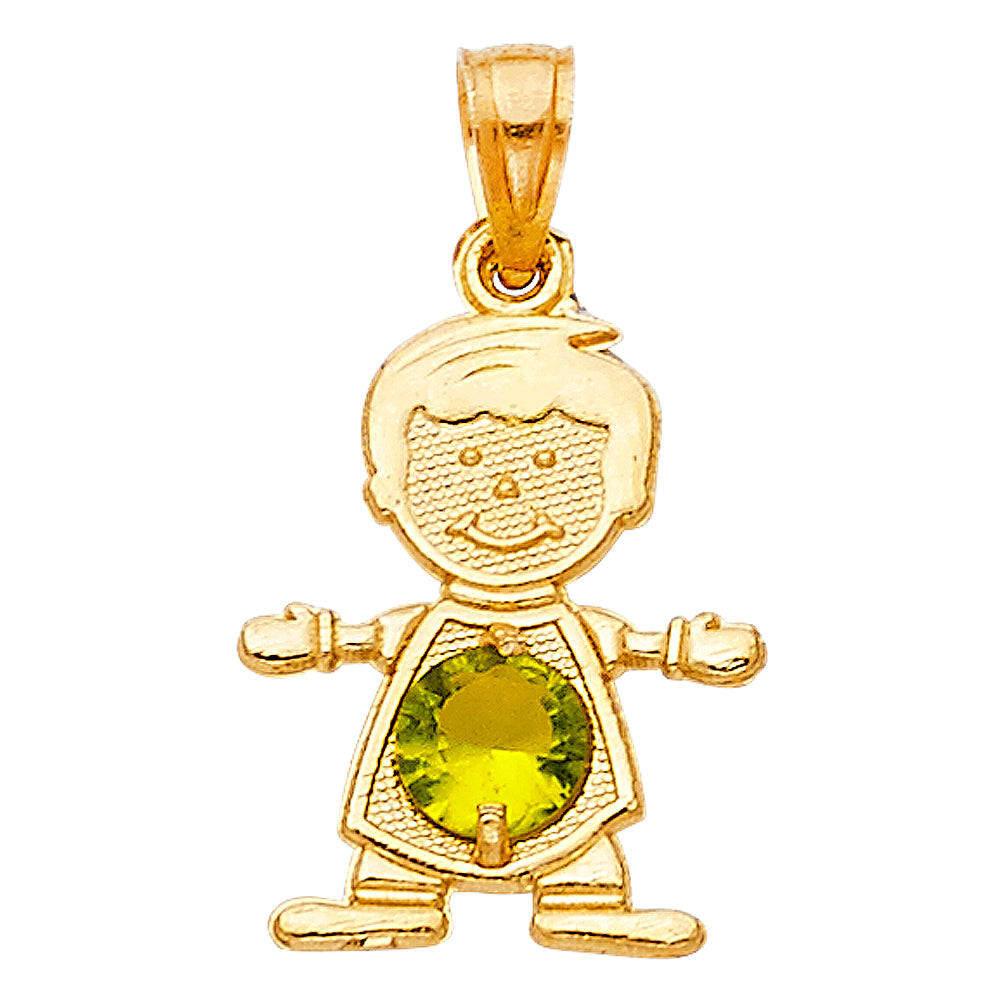14K Yellow Gold Monthly & Zodiac Jewelry - PT661 - Image 8