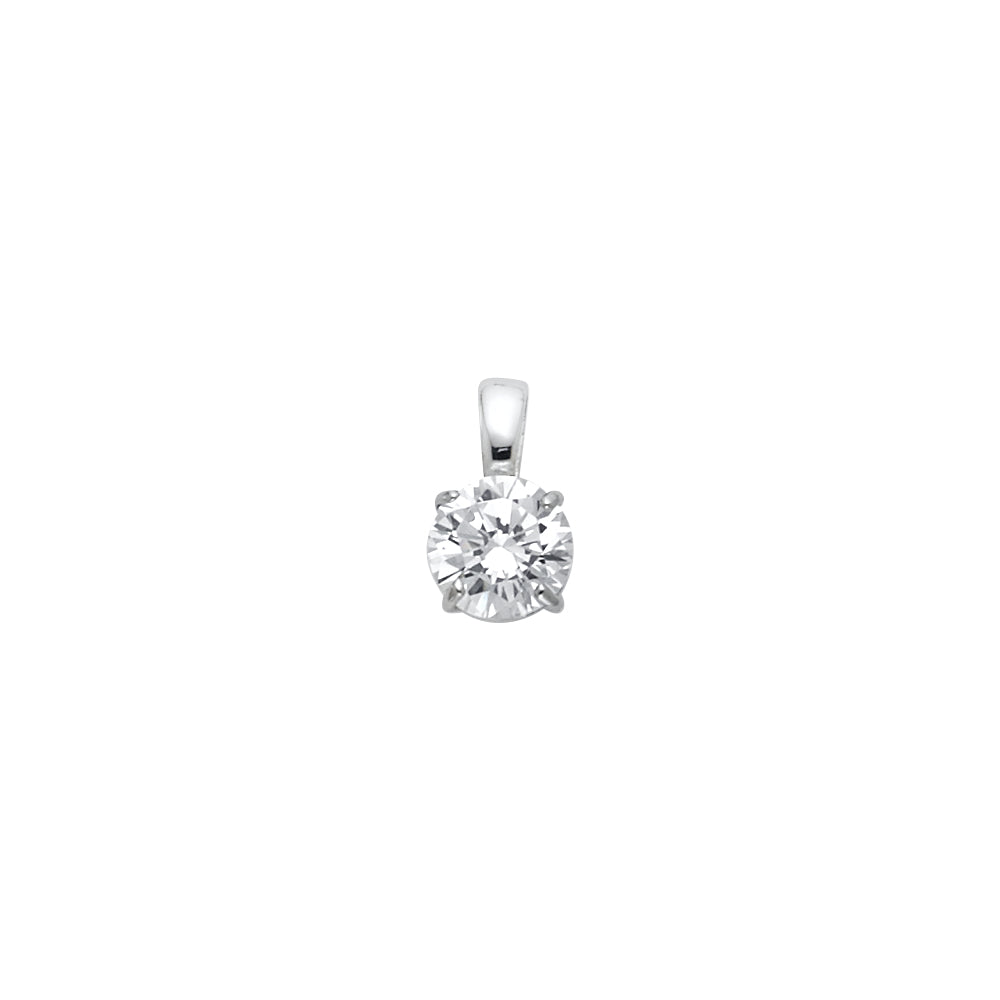 14K Yellow Gold Stud Earring & Solitaire Jewelry 6mm - PT699