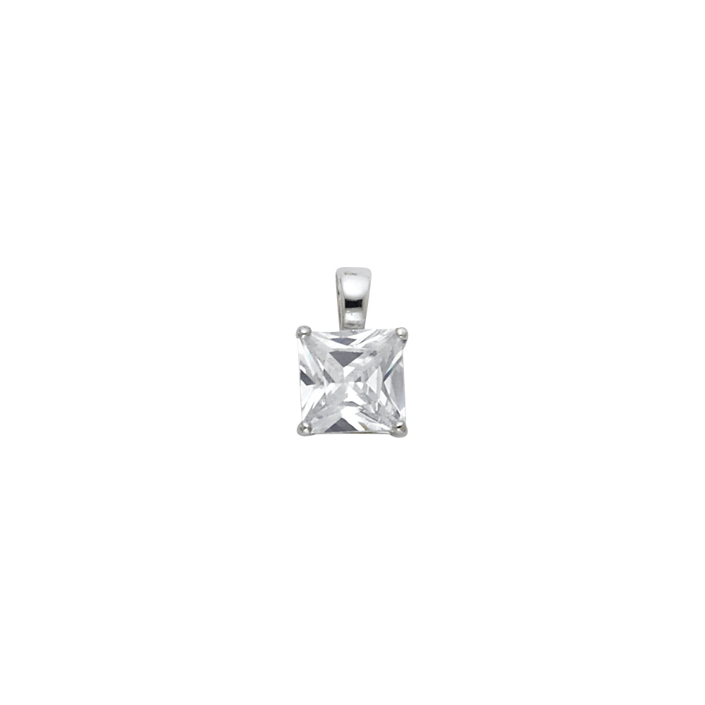 14K Yellow Gold Stud Earring & Solitaire Jewelry 6mm - PT704
