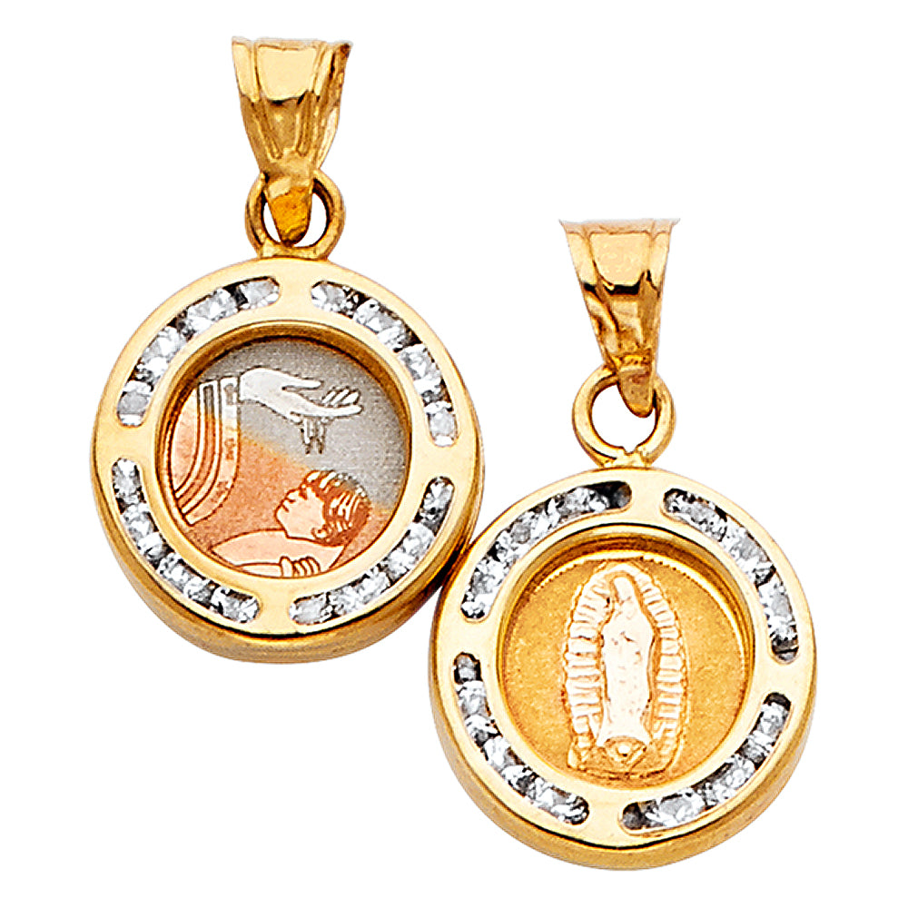14K Yellow Gold Religious Pendant - PT765